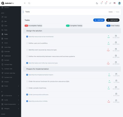 bootstrap admin template for crm